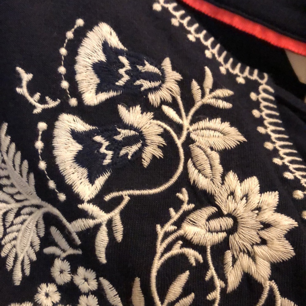 Boden • Catriona Navy Embroidered Dress - 2P - Picture 6 of 10